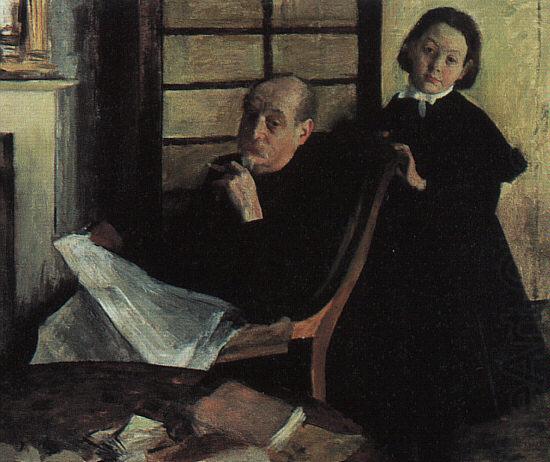 Henri de Gas and his Niece Lucy, Edgar Degas